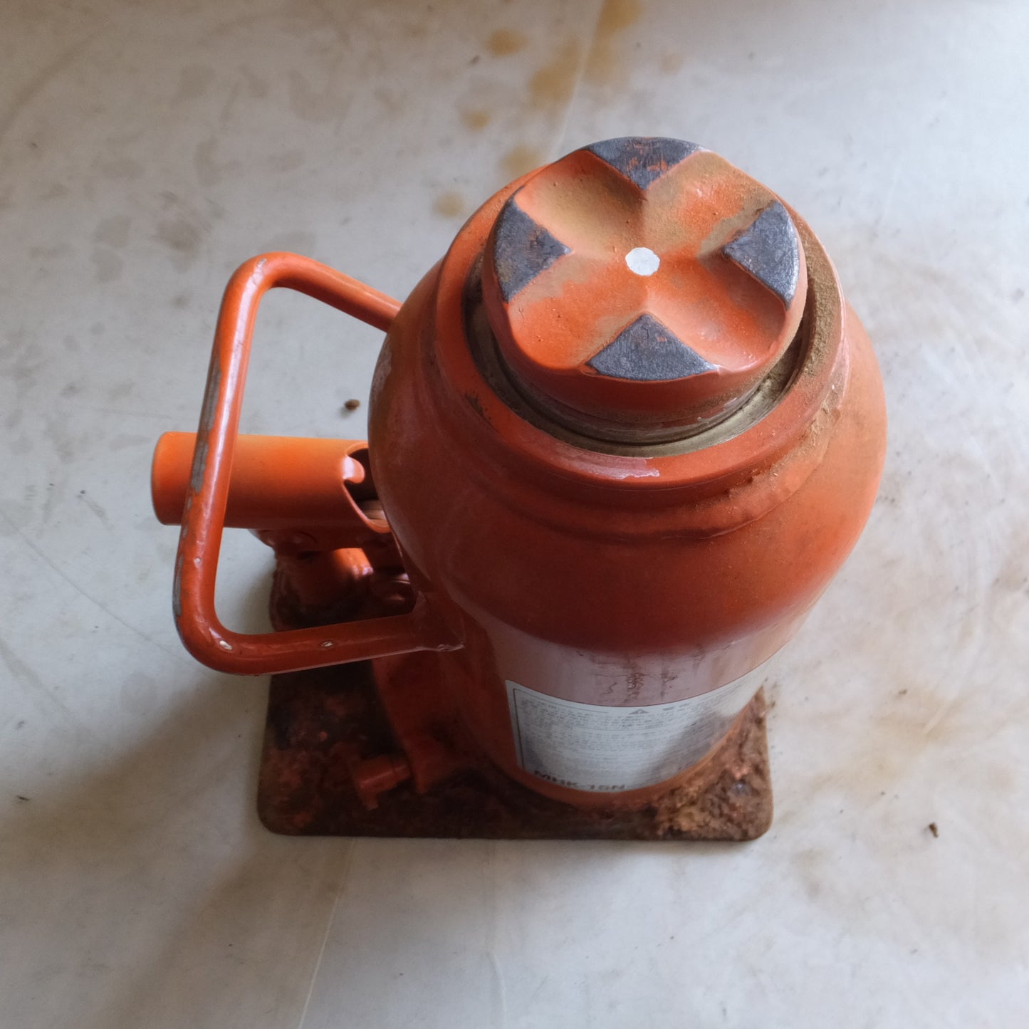 [送料無料] ◆マサダ 油圧ジャッキ MHK-15N 工具 15トン 15ton 15TON 15000kg 油圧式 だるま ダルマ オイル 点検 整備 自動車 車載 MASADA(5)◆