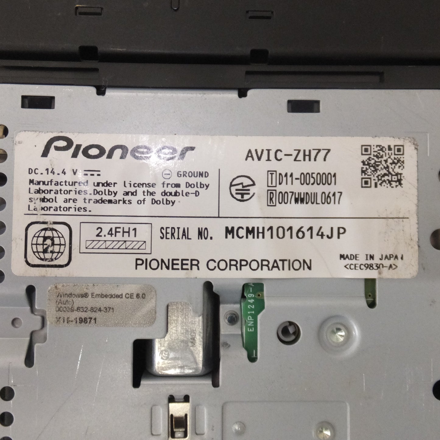 [送料無料] ★カロッツェリア carrozzeria AV一体型HDDナビゲーション AVIC-ZH77[44]★