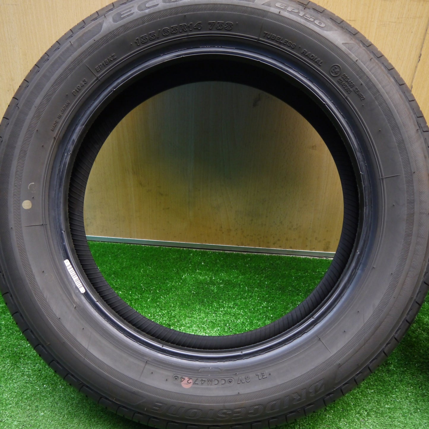 バリ溝！24年！8.5分★155/65R14 ブリヂストン エコピア EP150 タイヤ 14インチ ラパン タント スペーシア N-BOX 等★5111203Hノタ