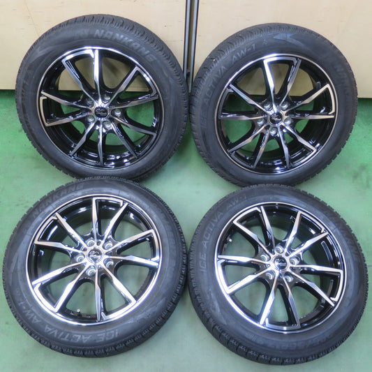 バリ溝！23年！キレイ！9.5分★スタッドレス 205/55R17 ナンカン アイス アクティバ AW-1 Verthandi ヴェルザンディ 17インチ PCD114.3/5H★6041109イス
