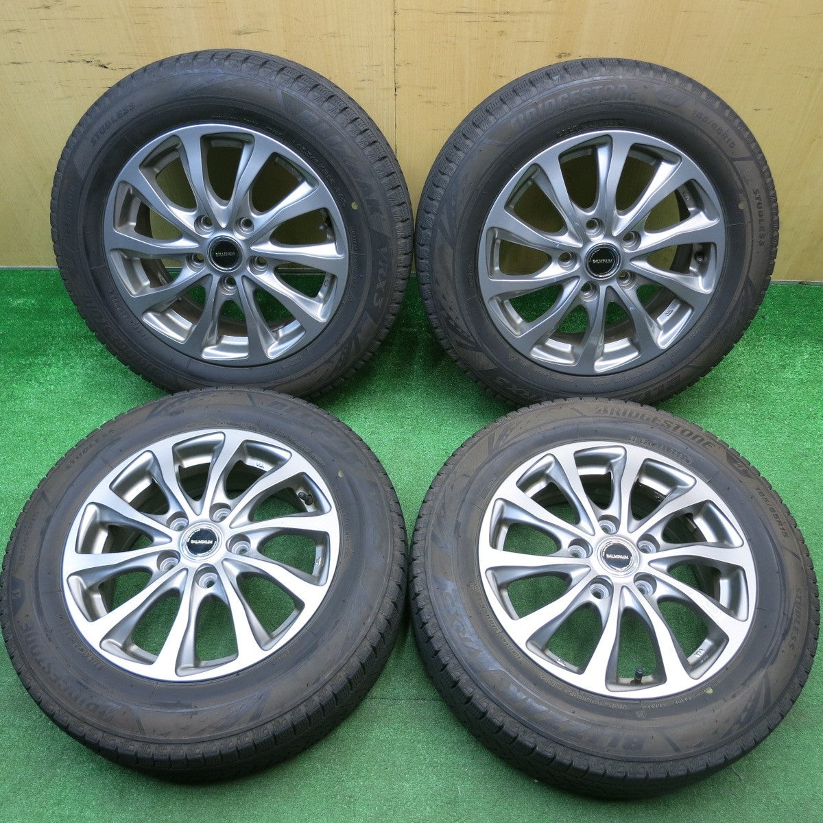 4本価格！21年★スタッドレス 185/65R15 ブリヂストン ブリザック VRX3 BALMINUM TR10 バルミナ 15インチ PCD114.3/5H★5113005HAス