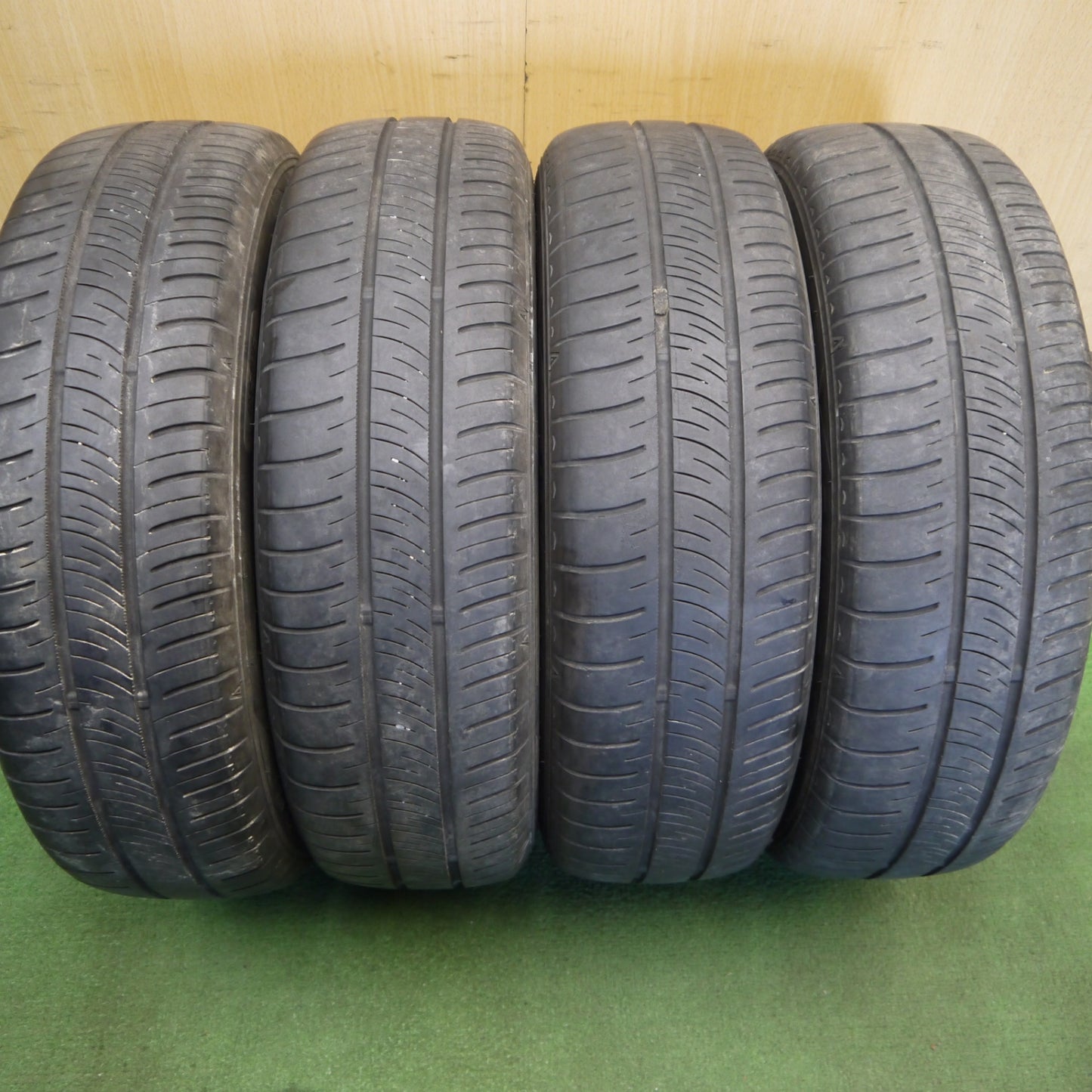 4本価格！23年◎155/65R14 ダンロップ エナセーブ RV505 スチール ホイール 14インチ PCD100/4H◎6072707Hノ