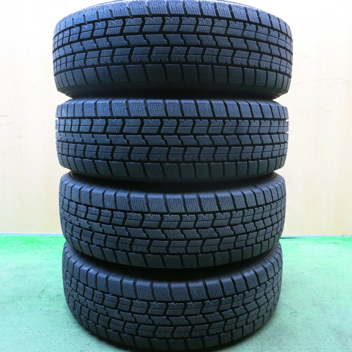 バリ溝！24年！ほぼ10分★スタッドレス 165/65R15 グッドイヤー アイスナビ7 TOPRUN トップラン 15インチ ソリオ ハスラー 等 PCD100/4H★5080907HAス