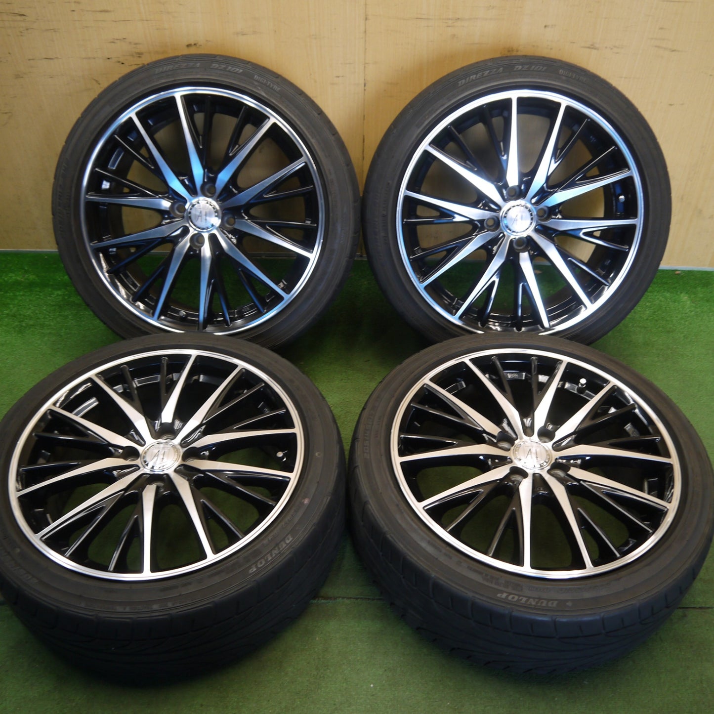 キレイ◎ANHELO CORAZON 205/45R17 ダンロップ DIREZZA DZ101 アネーロ コラソン 17インチ PCD100/4H◎6061912Hノ