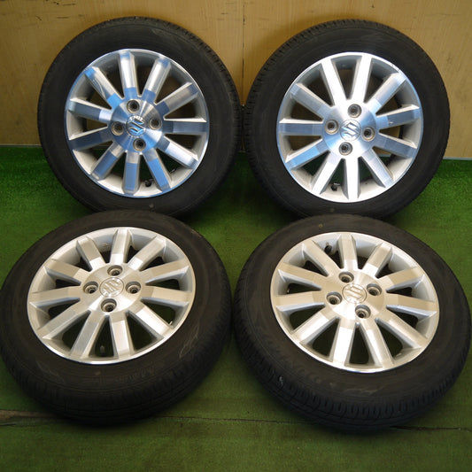 4本価格◎スズキ ワゴンR 純正 155/65R14 ダンロップ エナセーブ EC204 14インチ PCD100/4H◎6061508Hノ