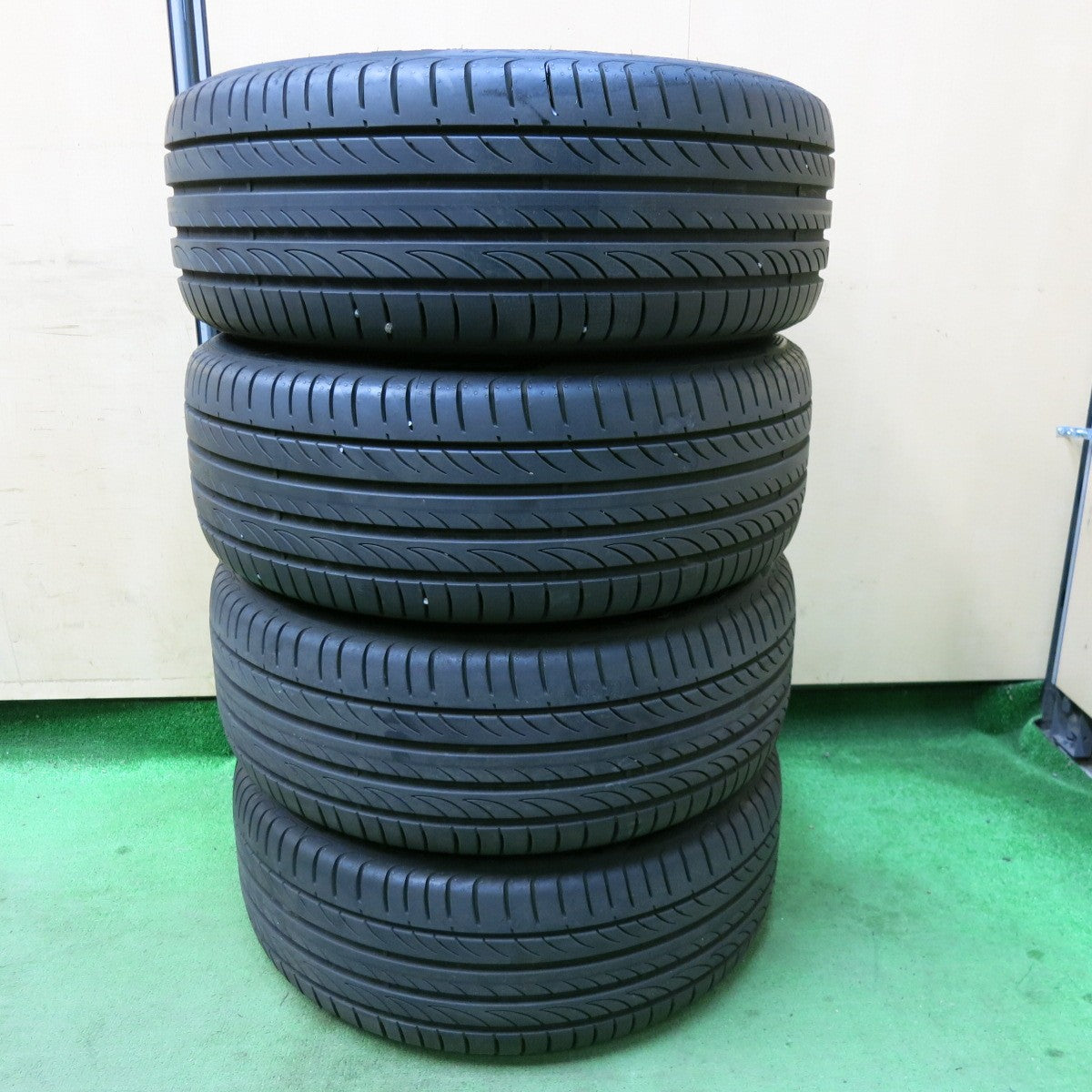 [送料無料] バリ溝！24年！キレイ！9分★トヨタ カローラ ツーリング W×B 純正 215/45R17 ピレリ POWERGY 17インチ PCD100/5H★5032111SYノ