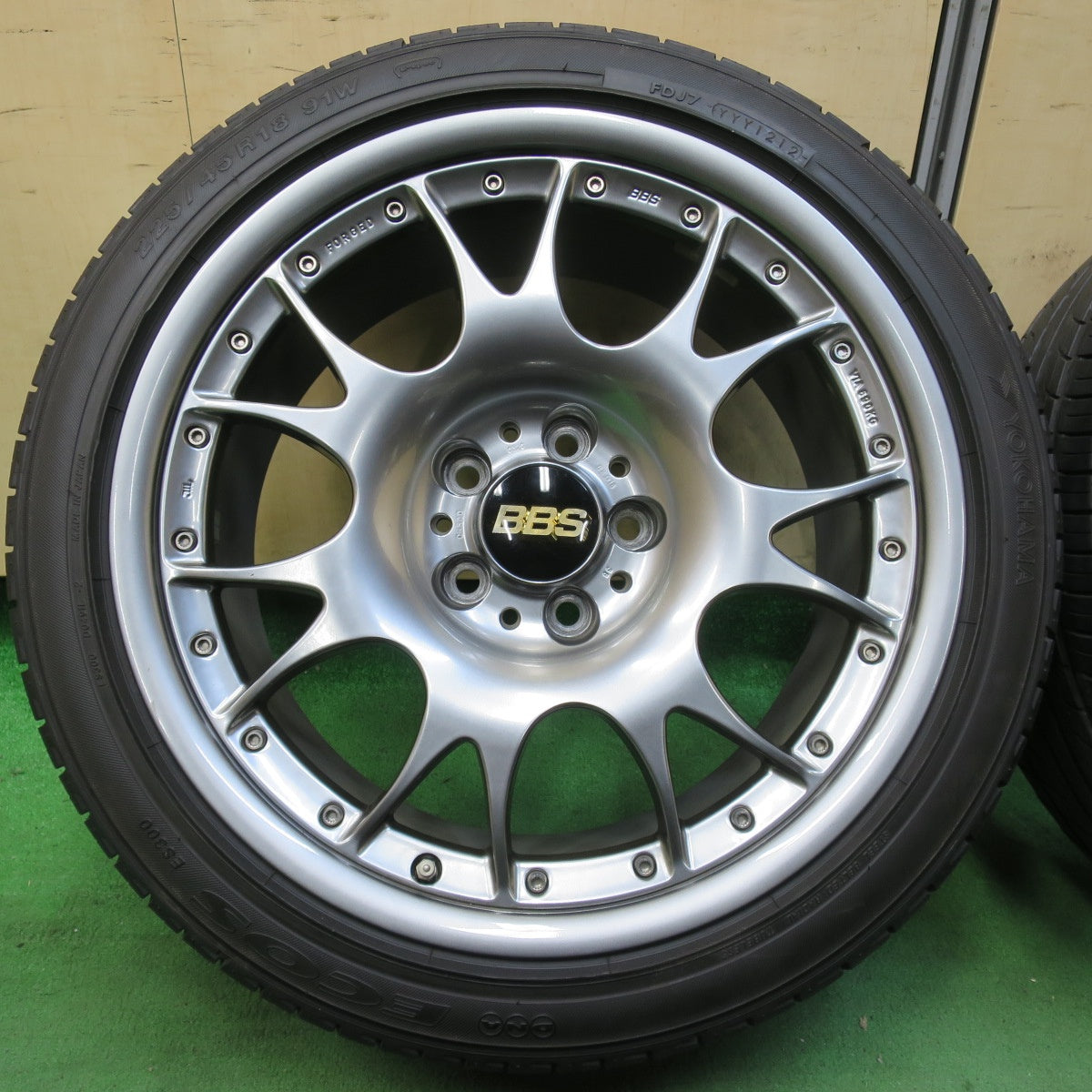 [送料無料] 4本価格★BBS CH500 CH502 鍛造 225/45R18 ヨコハマ DNA エコス ES300 18インチ PCD114.3/5H★5011313イノ