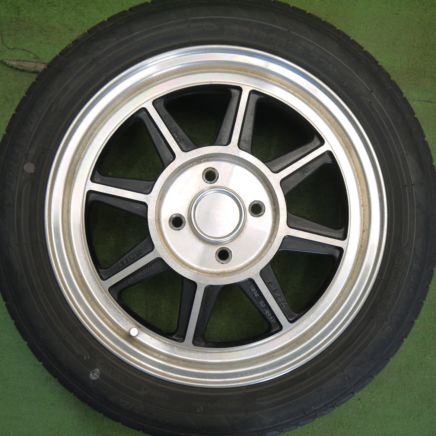 4本価格★ハヤシ Racing HAYASHI STREET 165/60R15 ダンロップ エナセーブ EC204 ストリート レーシング 15インチ PCD100/4H★6042802Hノ