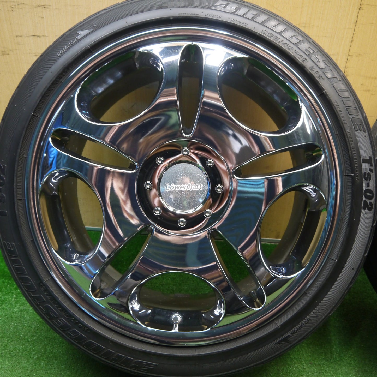 キレイ★アウディ ベンツ 等 Lowenhart LD1 225/45R18 ブリヂストン T's-02 レーベンハート 18インチ PCD112/5H★6011603Hノ