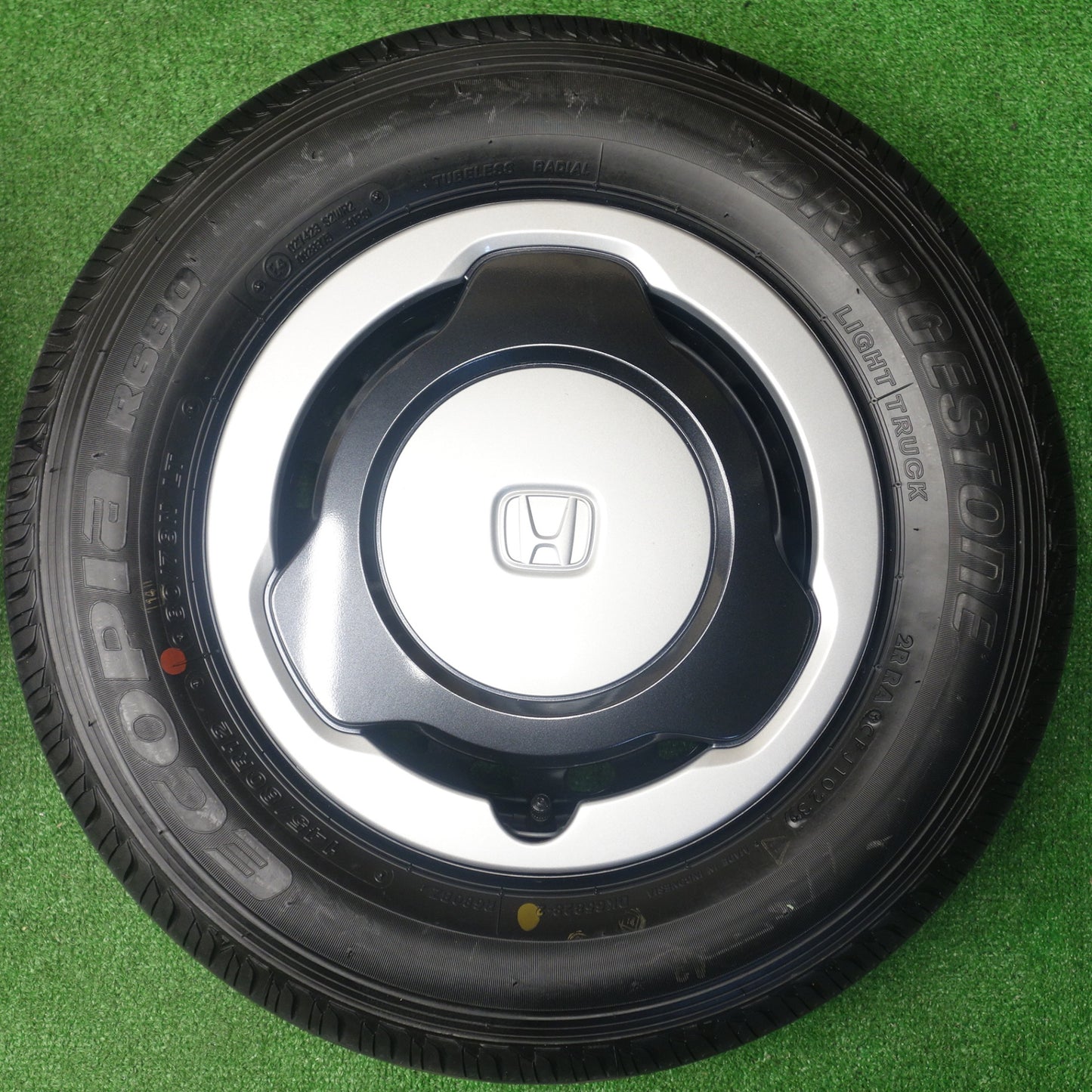 新車外し！23年★ホンダ N-VAN 純正 スチール 145/80R12 80/78N ブリヂストン エコピア R680 12インチ PCD100/4H★6020704KTノ