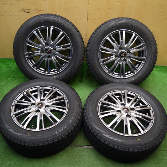バリ溝！キレイ！ほぼ10分★スタッドレス 175/65R14 ブリヂストン ブリザック VRX Fang ファング 14インチ PCD100/4H★5042204Hス