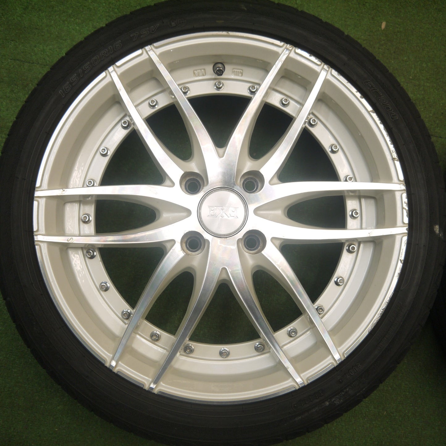 4本価格★ZEROBREAK SERIES AKUT EXE 165/50R16 ダンロップ エナセーブ EC204 16インチ ゼロブレイク アクト エグゼ PCD100/4H★6010910Hノ