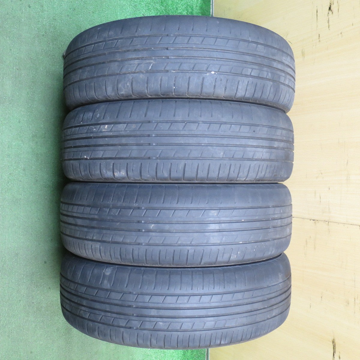 キレイ★ダイハツ ミラジーノ 純正 MINILITE 165/55R15 ヨコハマ エコス ES31 ミニライト 15インチ PCD100/4H★5073003NJノ