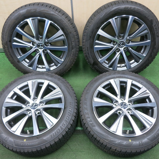 *送料無料* センサー付！バリ溝！20年！キレイ！9.5分★レクサス ES300h 純正 215/55R17 スタッドレス ブリヂストン ブリザック VRX2 PCD114.3/5H★4051404NJス