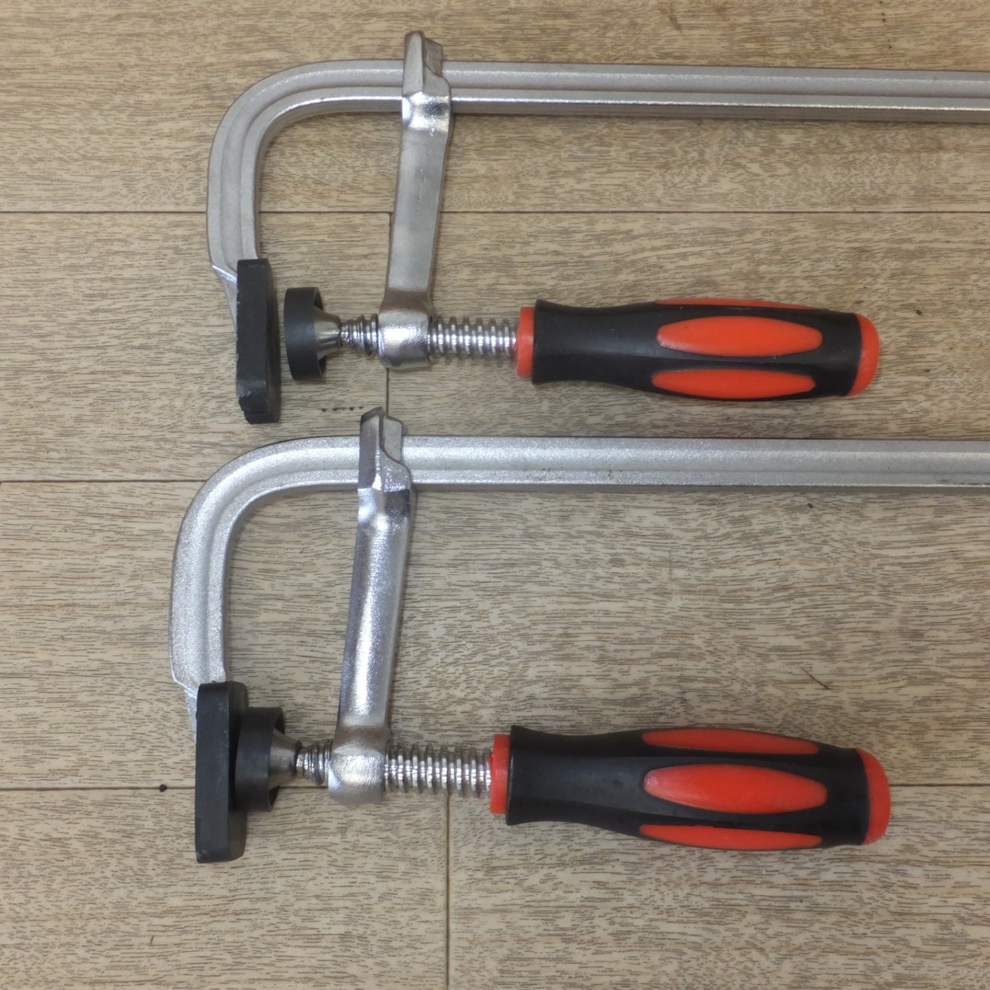 [送料無料] ★F型クランプ メーカー 形式 不明　1200×80mm 2個　450×80mm 2個　セット★