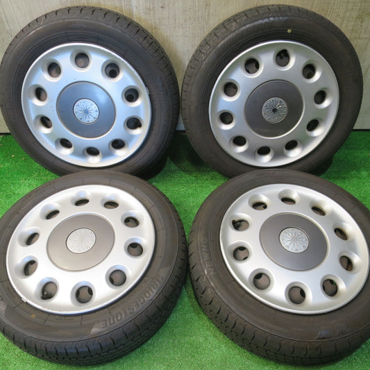 ほぼ未使用！25年★ダイハツ ミラ ココア 純正 スチール 155/65R14 ブリヂストン NEWNO ニューノ 14インチ PCD100/4H★6041702NJノ