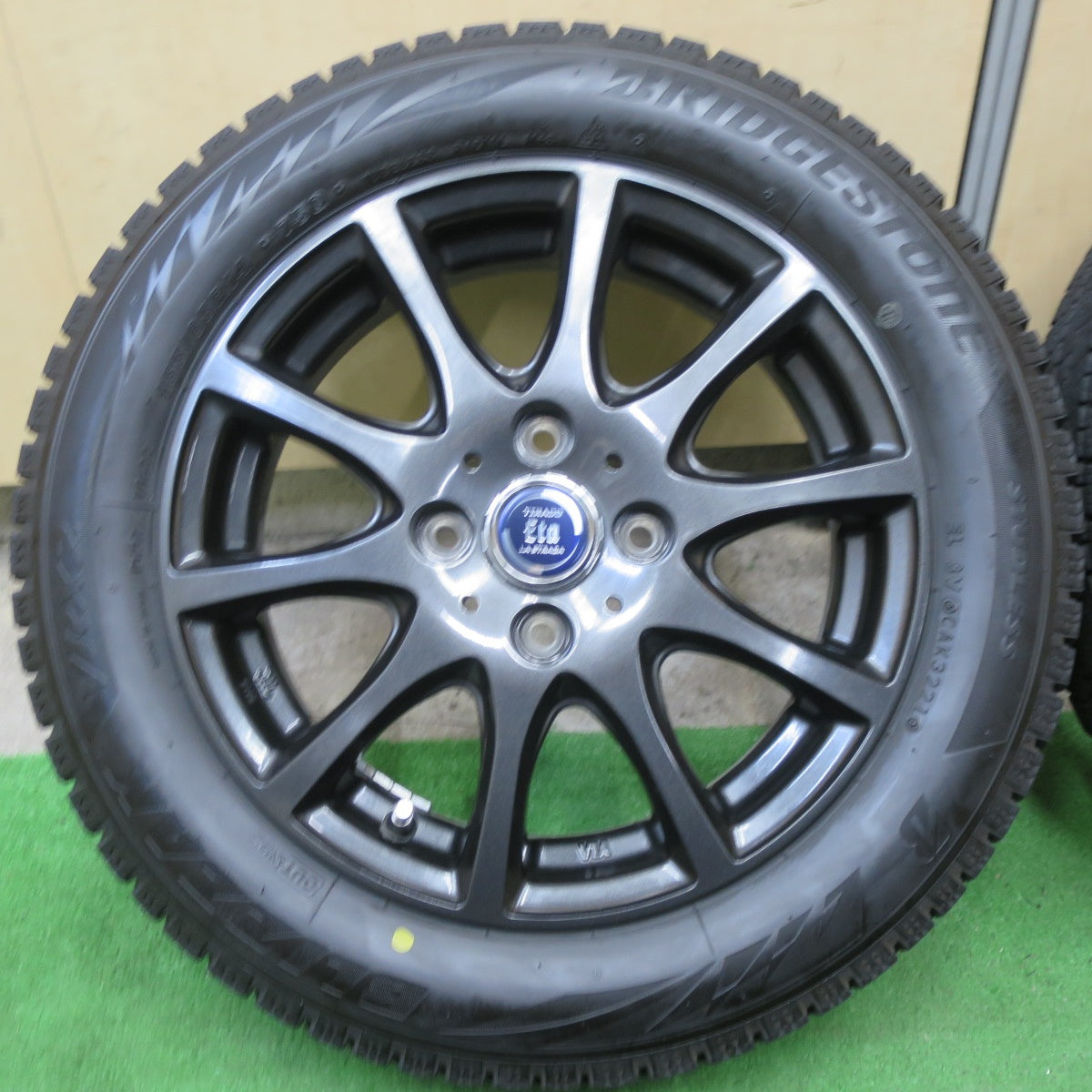 バリ溝！21年！キレイ！9分★スタッドレス 155/65R14 ブリヂストン ブリザック VRX2 Eta TIRADO LA STRADA 14インチ PCD100/4H★5062006TTス