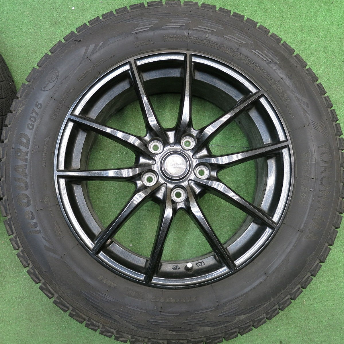 バリ溝！22年！9.5分★スタッドレス 225/65R17 ヨコハマ アイスガード G075 G.Speed Gスピード 17インチ PCD114.3/5H★6030505HAス