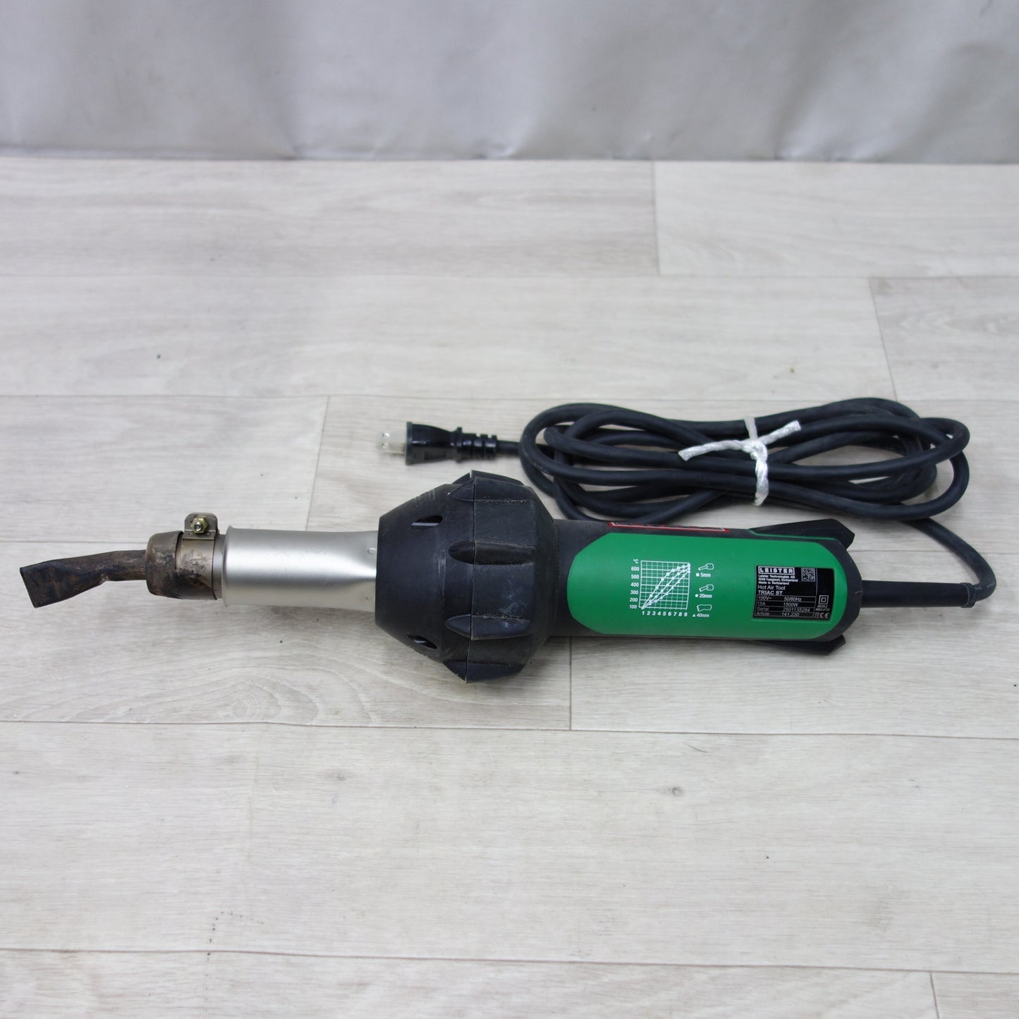 [送料無料] 付属品付き◆LEISTER ライスター ヒート ガン ホット ガン 熱風 溶接機 トリアック ST 141.230 ケース付き 電動 工具 (1)◆