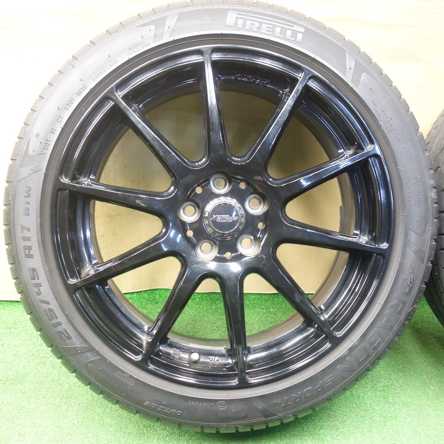 4本価格★プリウス 等 215/45R17 ピレリ ドラゴン スポーツ TM X CROSS SPEED PREMIUM クロススピード 17インチ PCD100/5H★6021404KTノ