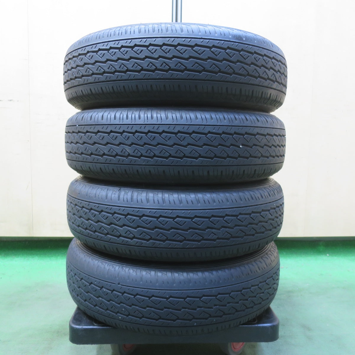 4本価格！22年★145/80R12 80/78N ブリヂストン K370 VIOLENTO ヴィオレント 12インチ PCD100/4H★6060608イノ