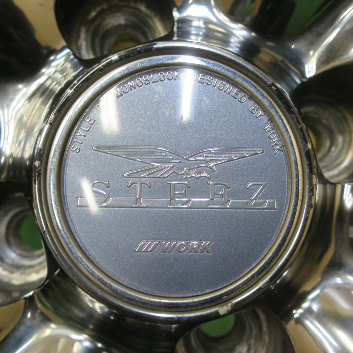 バリ溝！ほぼ10分◎WORK STEEZ 205/40R17 ダンロップ LE MANS V ワーク スティーズ 17インチ PCD100/4H◎6080506IMノ