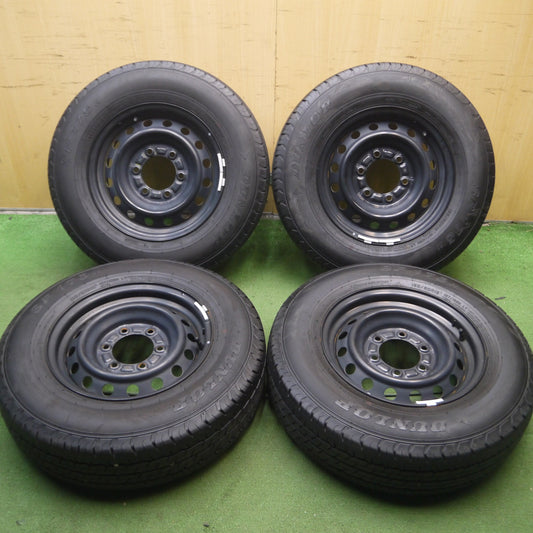 *送料無料* バリ溝!22年!キレイ!9.5分★トヨタ ハイエース 純正 スチール 195/80R15 107/105N ダンロップ SP175N PCD139.7/6H★4053106Hノ
