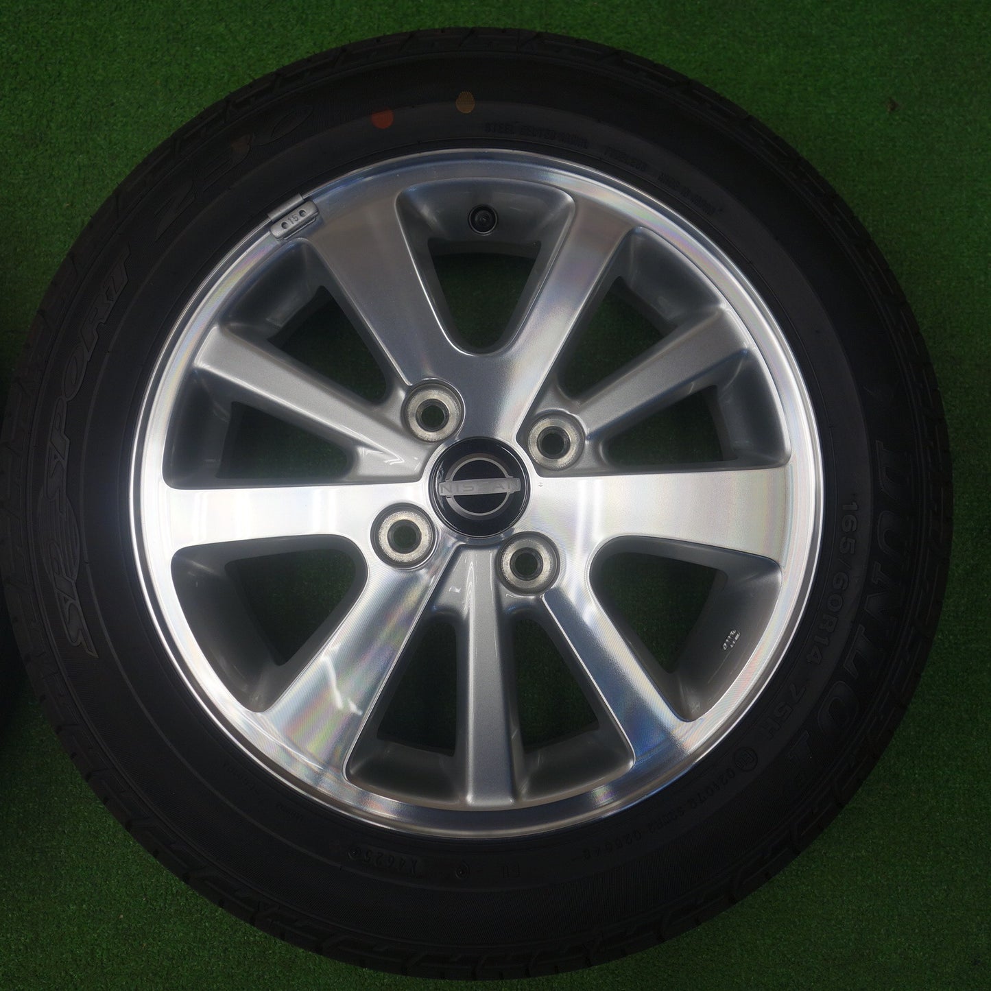 新車外し！25年★日産 クリッパー リオ 純正 165/60R14 ダンロップ SPスポーツ 230 14インチ PCD100/4H★6032302KTノ