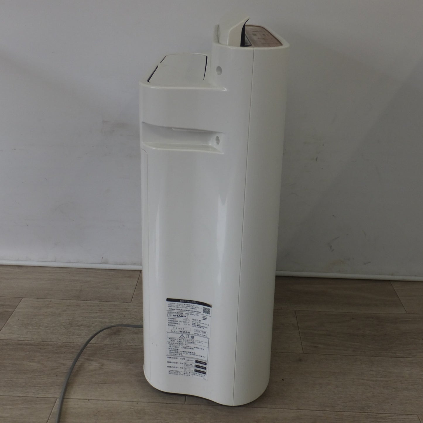 [送料無料] ★シャープ SHARP 2017年製 加湿空気清浄機 KC-G40-W　100V 50-60Hz 27W★