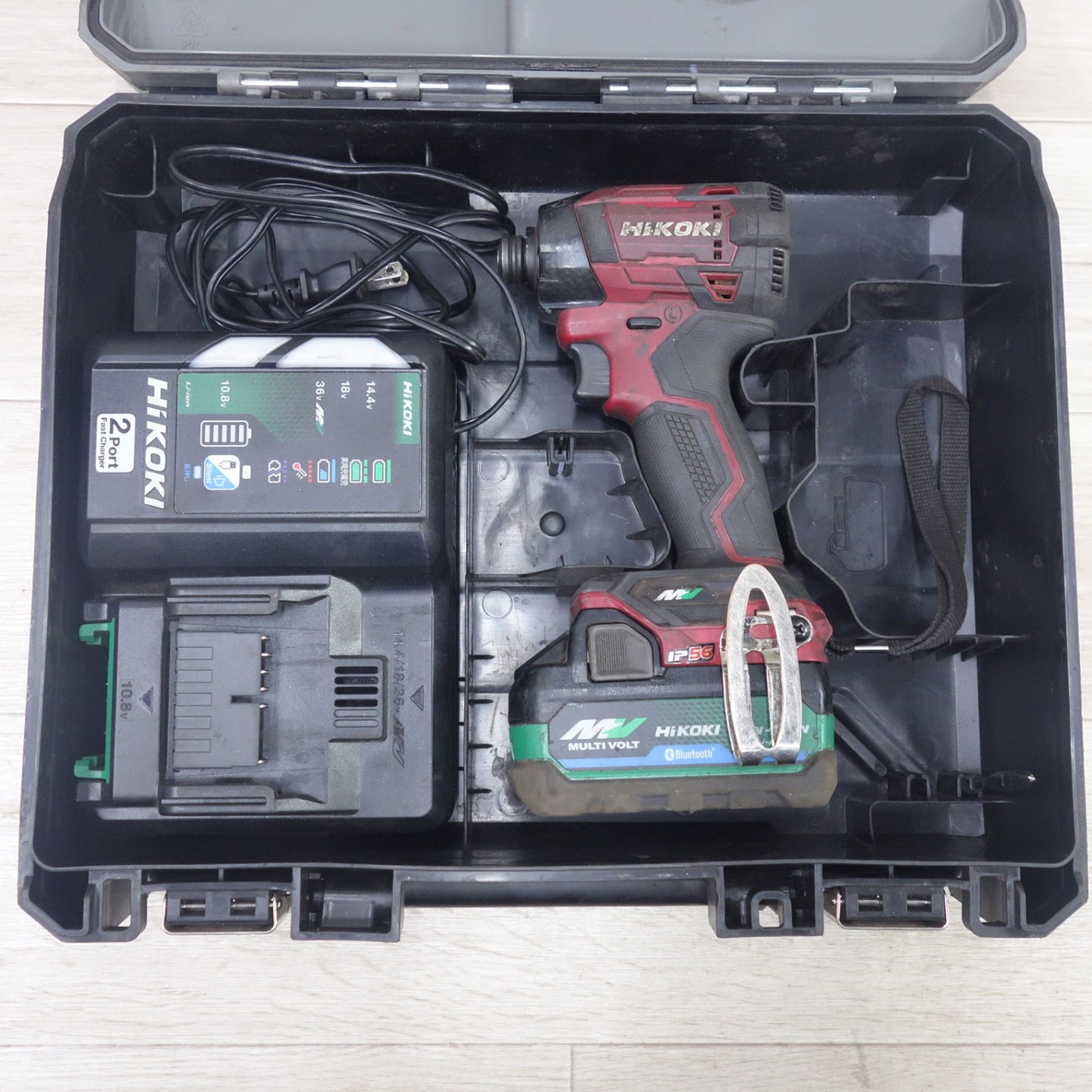 [送料無料] 付属品付き◆HiKOKI ハイコーキ 36V コードレス インパクトドライバ WH36DD マルチボルト BSL 36A18BX 充電器 ケース付 Bluetooth 充電式 電動 工具◆