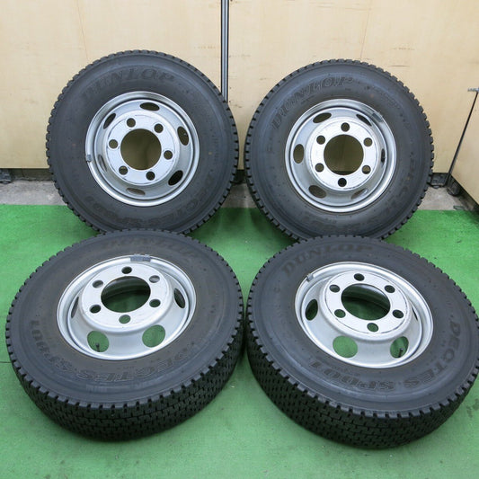 4本 21年★トラック 225/80R17.5 123/122L スタッドレス ダンロップ SP001 TOPY スチール 135-9CS PCD222.25/6H★5021902ナス