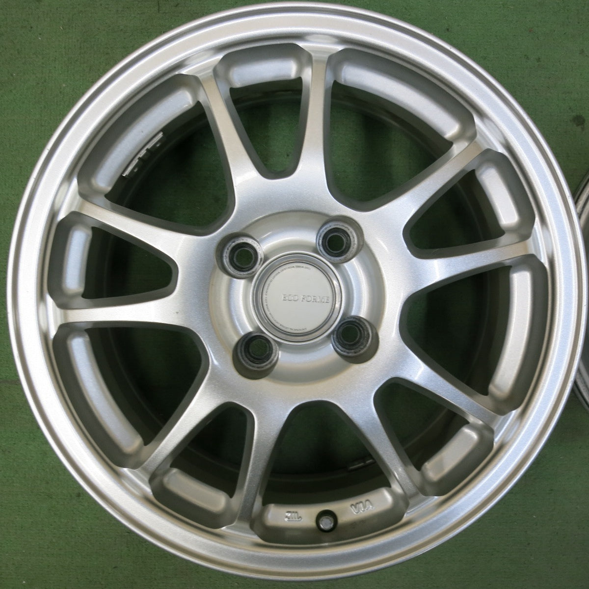 キレイ★ECO FORME ブリヂストン製 15インチ ホイール 15×6J エコフォルム PCD100/4H★5051611SYホ