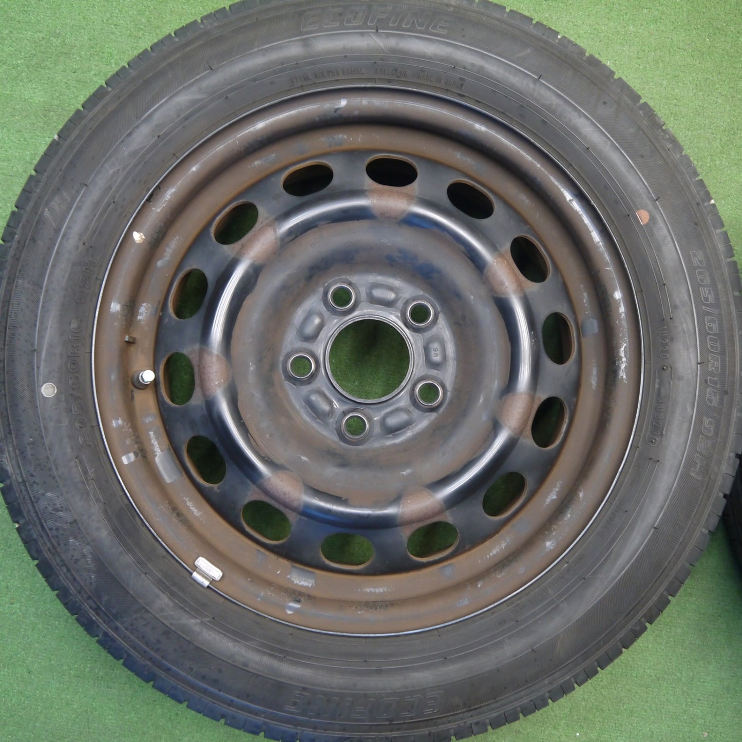バリ溝！23年！9.5分★205/60R16 ECOFINE スチール ホイール エコファイン 16インチ PCD114.3/5H★6033004Hノ
