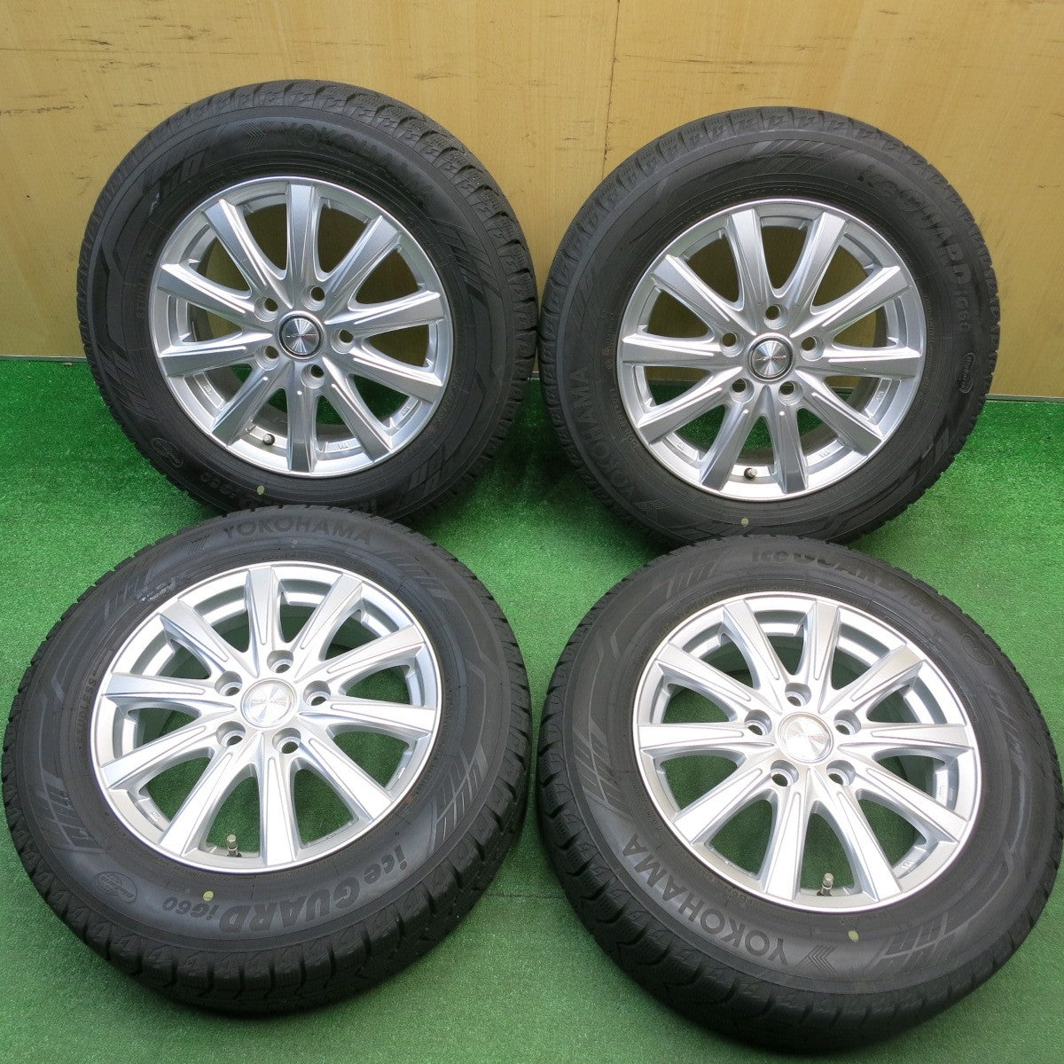 バリ溝！21年！9.5分★スタッドレス 195/65R15 ヨコハマ アイスガード iG60 JOKER ジョーカー 15インチ PCD114.3/5H★5121317HAス