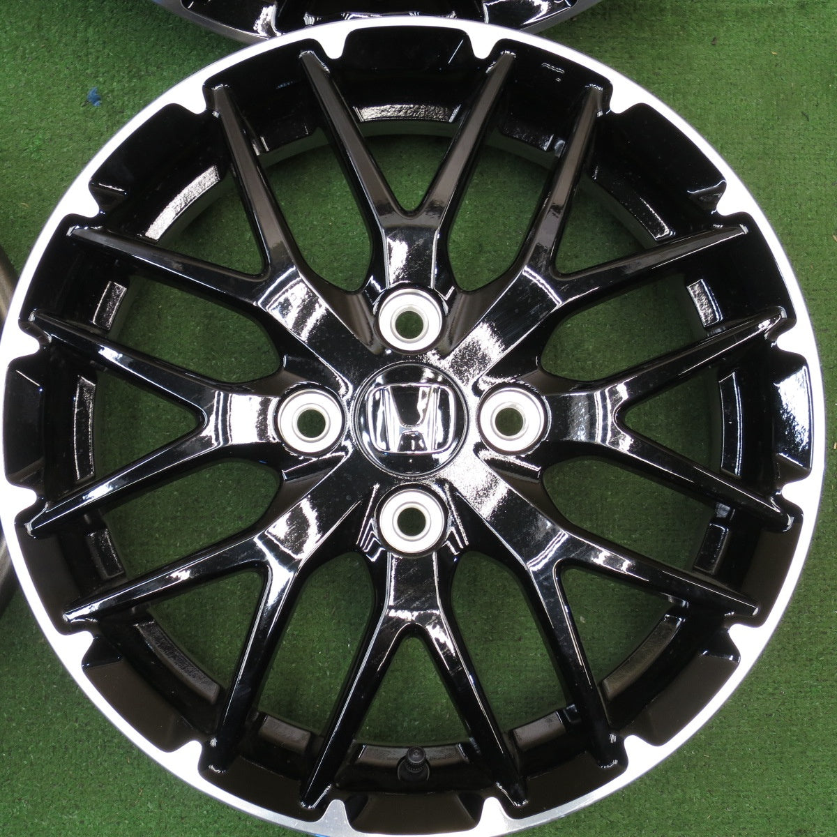 *送料無料* 新車外し★ホンダ N-BOX カスタム コーディネート スタイル 純正 ホイール 15インチ 15×4.5J PCD100/4H★4033002クホ