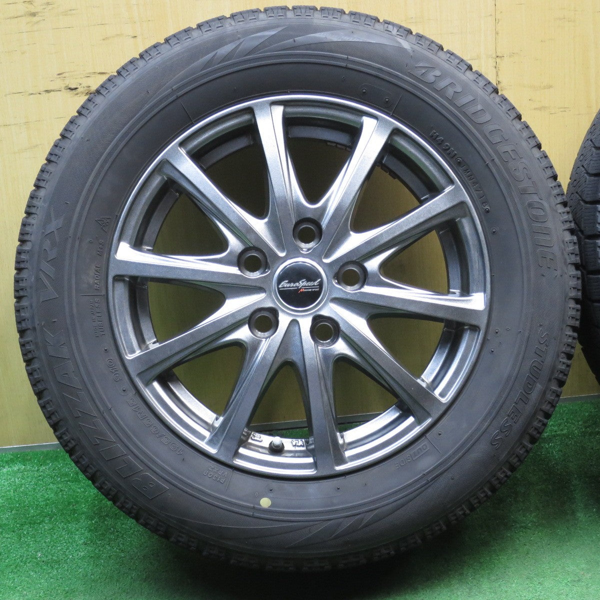 4本価格★スタッドレス 195/65R15 ブリヂストン ブリザック VRX EuroSpeed MANARAY SPORT ユーロスピード 15インチ PCD114.3/5H★5061201NJス