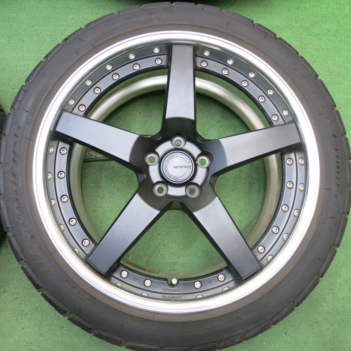キレイ！22年◎WORK GNOSIS GR3 GR203 245/45R20 BFグッドリッチ g-Force Comp-2 A/S ワーク グノーシス 20インチ PCD112/5H◎6083003HAノ