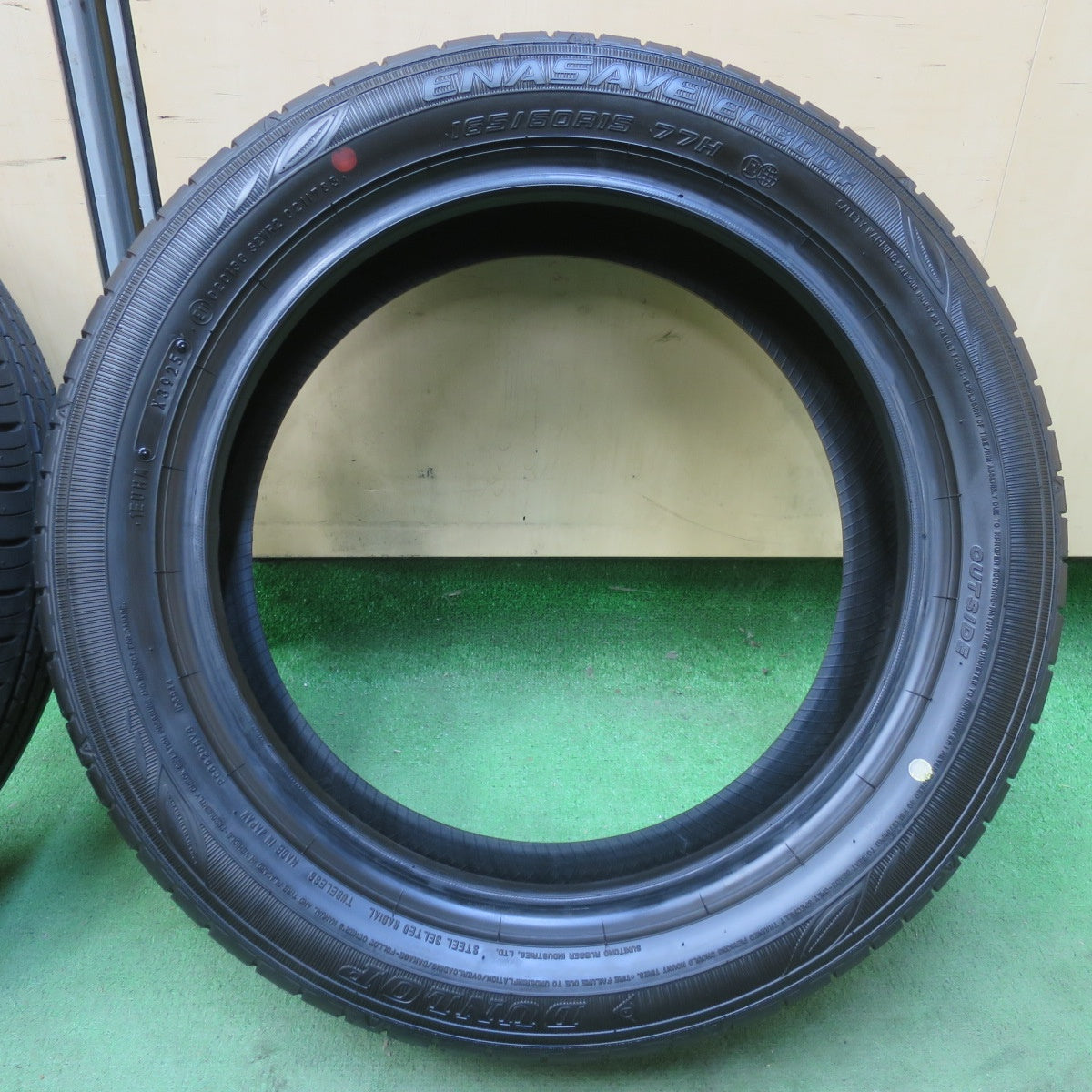 新車外し！25年★165/60R15 ダンロップ エナセーブ EC300+ タイヤ 15インチ ハスラー ソリオ デリカ ミニ D:2 等★6020601イノタ