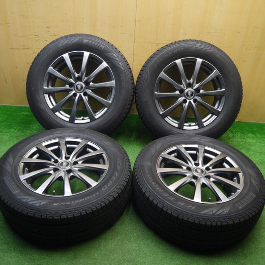 バリ溝！24年！9.5分以上★スタッドレス 225/65R17 ピレリ アイスゼロ アシンメトリコ MANARAY SPORT マナレイ スポーツ 17インチ PCD114.3/5H★5111201Hス