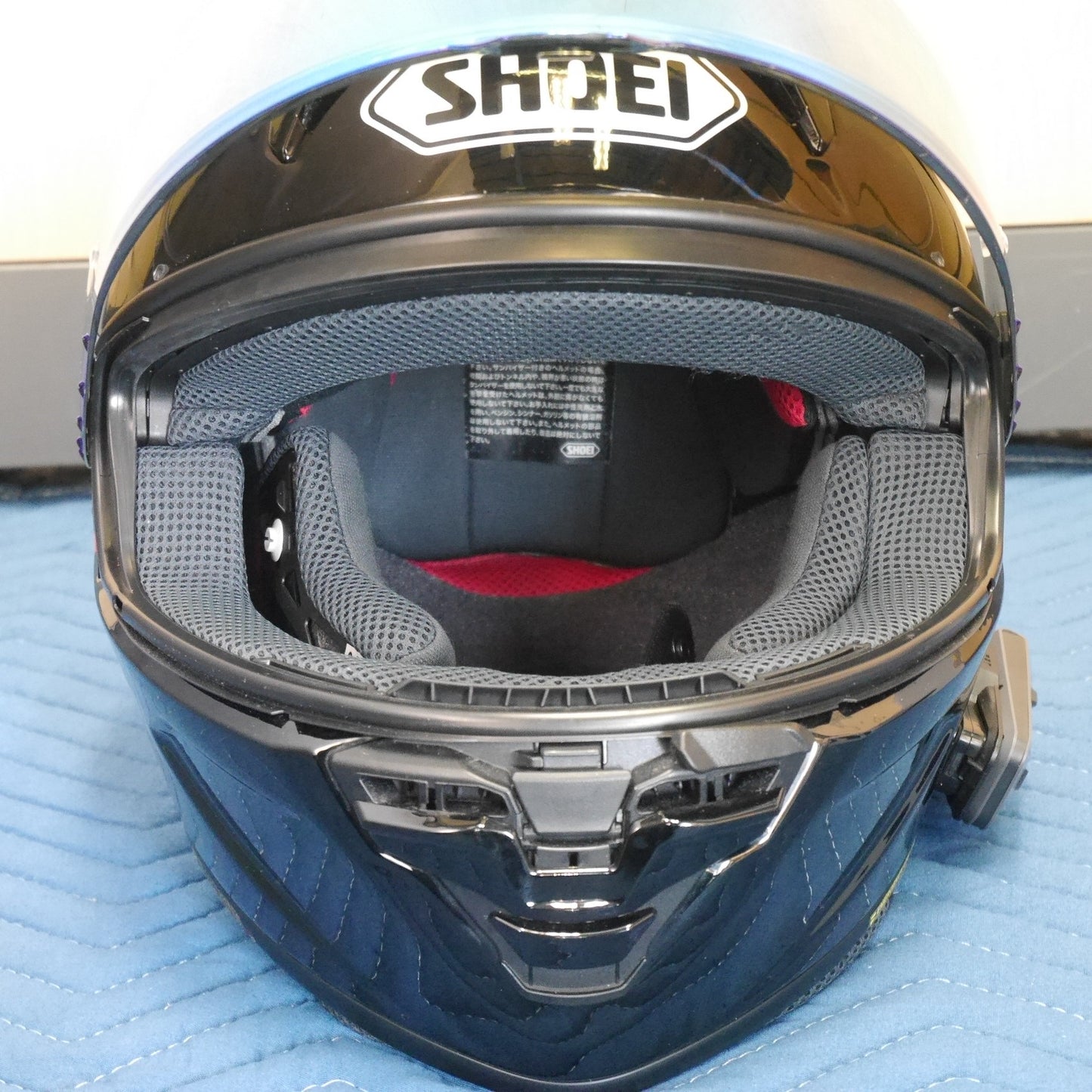 [送料無料] キレイ！セット☆SHOEI フルフェイス ヘルメット X-Fifteen XLサイズ インカム Cardo PACKTALK EDGE ショウエイ レース レーシング☆