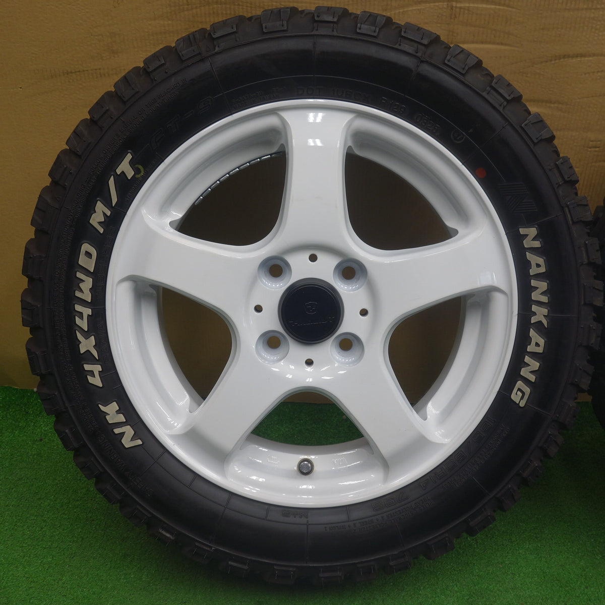 バリ溝！25年！キレイ！9.5分◎FINALIST 165/65R14 ナンカン NK 4X4 WD M/T FT-9 ファイナリスト ハスラー ソリオ 等 PCD100/4H◎6083101KTノ