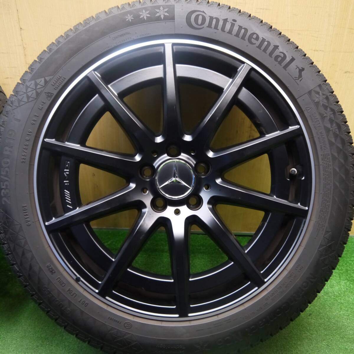 バリ溝！22年！キレイ！9.5分以上★ベンツ GLBクラス X247 純正 AMG 235/50R19 スタッドレス コンチネンタル ノースコンタクト NC6 19インチ PCD112/5H★5032504Hス