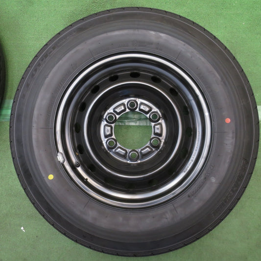 新車外し!26年◎トヨタ ハイエース 純正 スチール 195/80R15 107/105S ブリヂストン エコピア RD613 15インチ PCD139.7/6H◎6091912NJノ