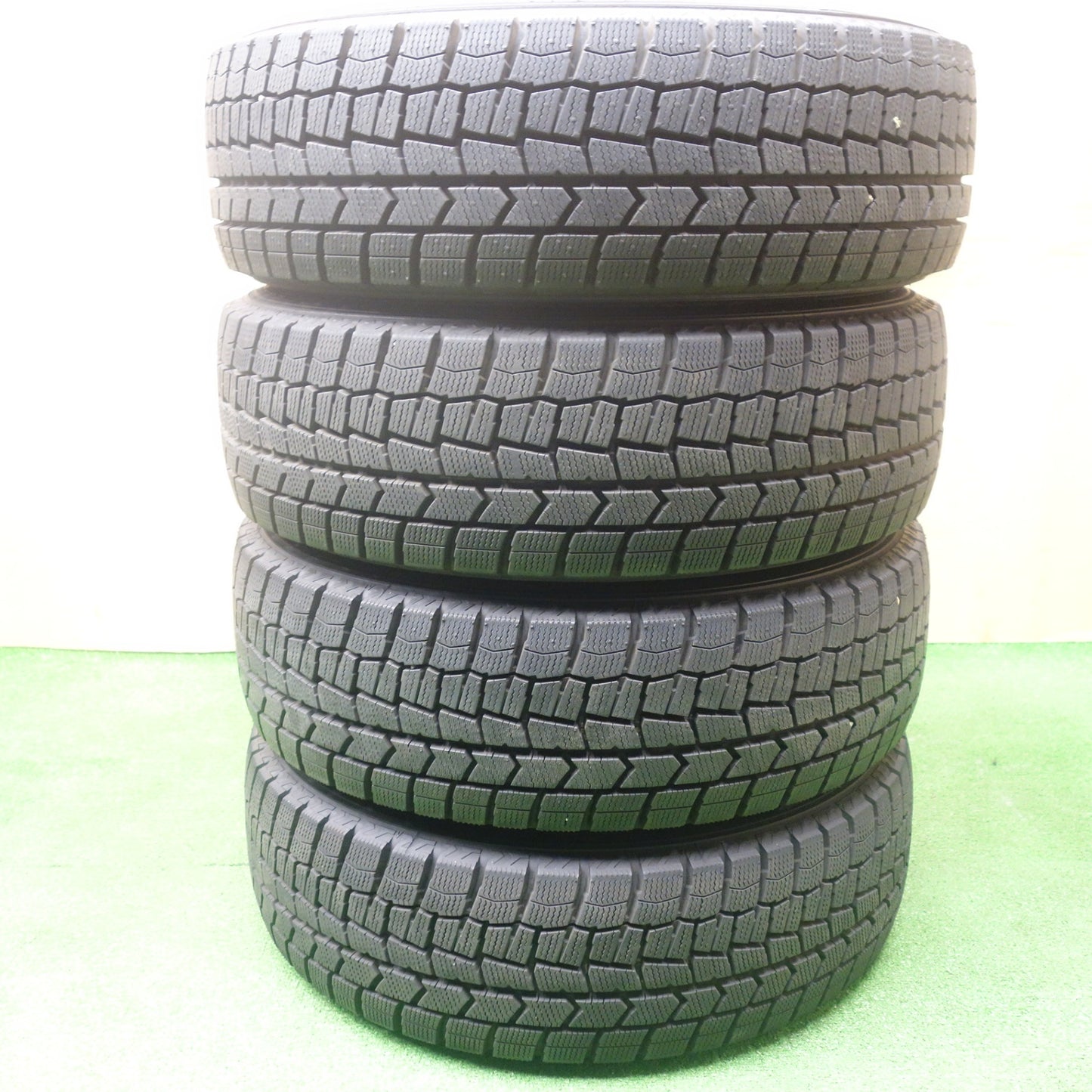 バリ溝！24年！キレイ！ほぼ10分★スタッドレス 185/60R15 ダンロップ ウインターマックス WM02 Ti WHEELS ホイール 15インチ PCD100/4H★6012402KTス