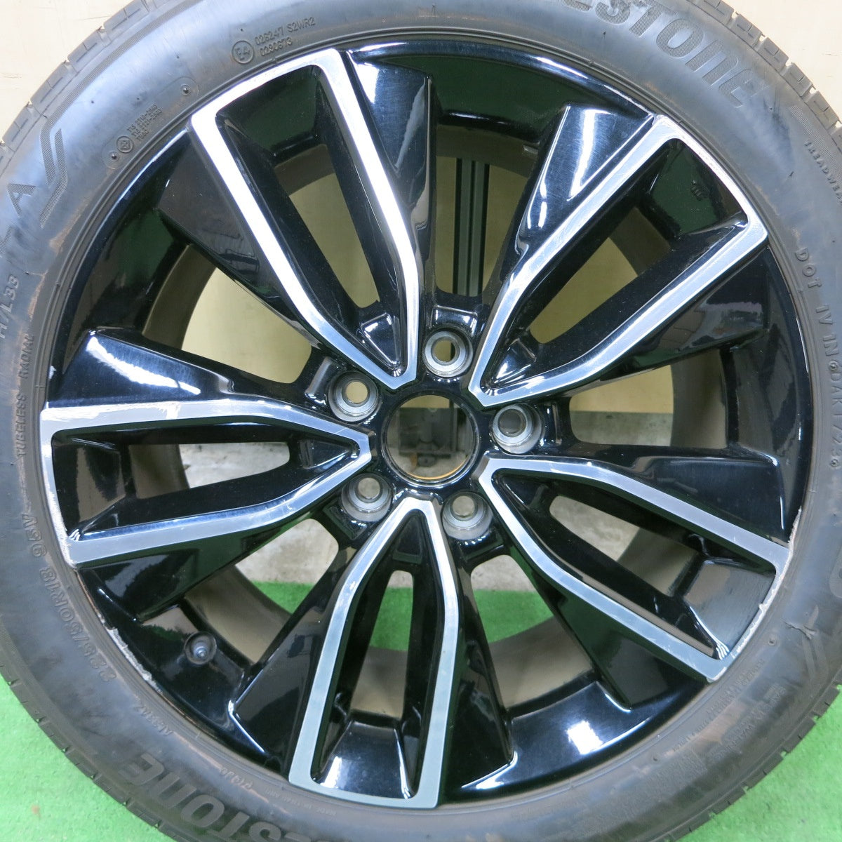 [送料無料] バリ溝！23年！9.5分！1本★ホンダ RV系 ヴェゼル 純正 225/50R18 ブリヂストン アレンザ H/L33 18インチ PCD114.3/5H★5012802ナノ