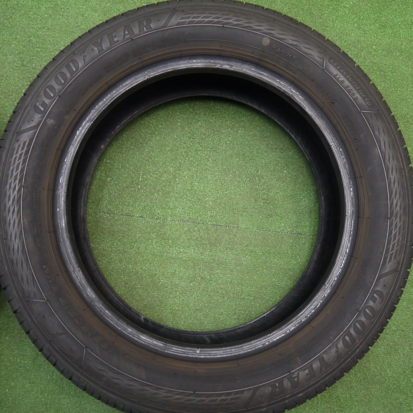 バリ溝！23年！9.5分★185/60R15 グッドイヤー EfficientGrip ECO EG02 エフィシエントグリップ エコ タイヤ 15インチ シエンタ アクア ヤリス 等★5121904Hノタ