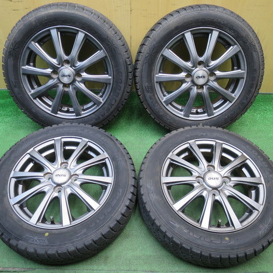 バリ溝！キレイ！9.5分以上★スタッドレス 155/65R14 グッドイヤー アイスナビ6 D.O.S. DOS 社外 アルミ 14インチ PCD100/4H★6041304NJス