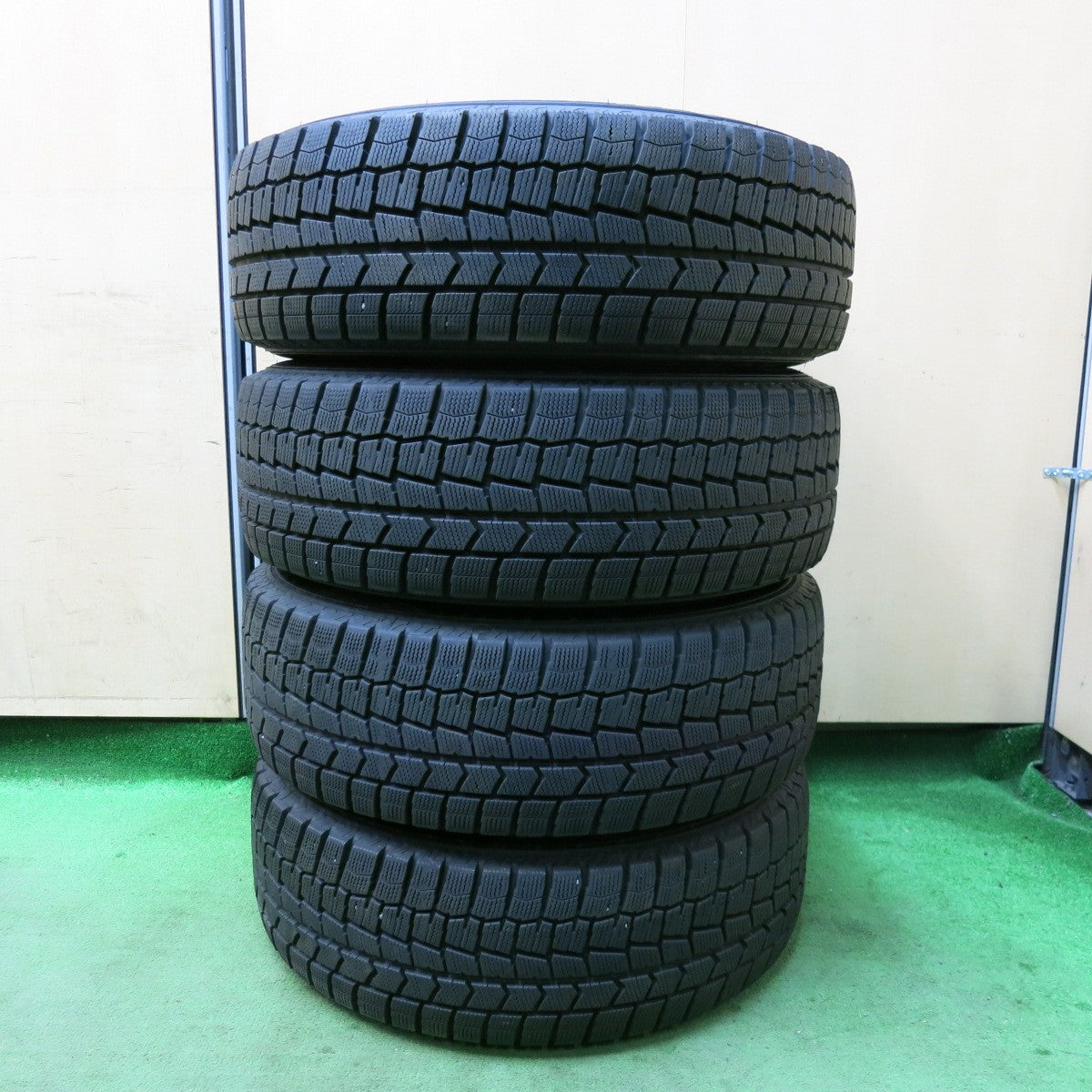 [送料無料] バリ溝！22年！ほぼ10分★ホンダ ステップワゴン 純正 スチール 205/65R15 スタッドレス ダンロップ ウインターマックス WM02 15インチ PCD114.3/5H★5022801SYス