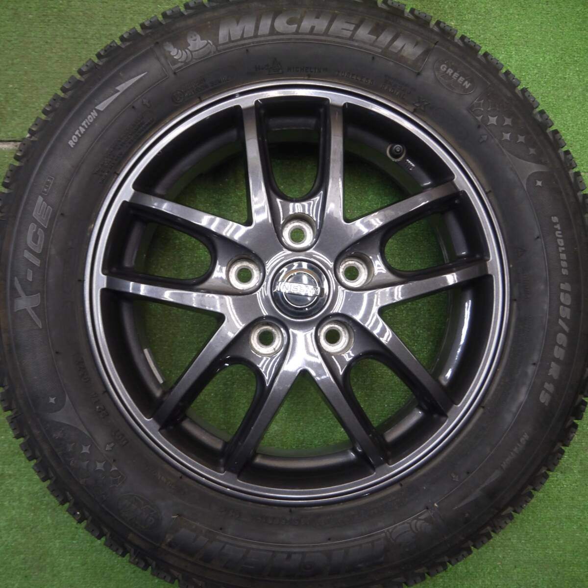 4本価格★日産 C27 セレナ 純正 OP エスティーロ 195/65R15 スタッドレス ミシュラン X-ICE XI3 PCD114.3/5H★5011714Hス