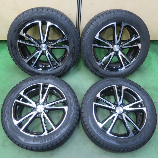 バリ溝！9.5分★アウディ Q3 等 EUROTECH GAYA SOLI 235/55R18 スタッドレス ヨコハマ アイスガード G075 ユーロテック ガヤ ソリ PCD112/5H★5101010イス